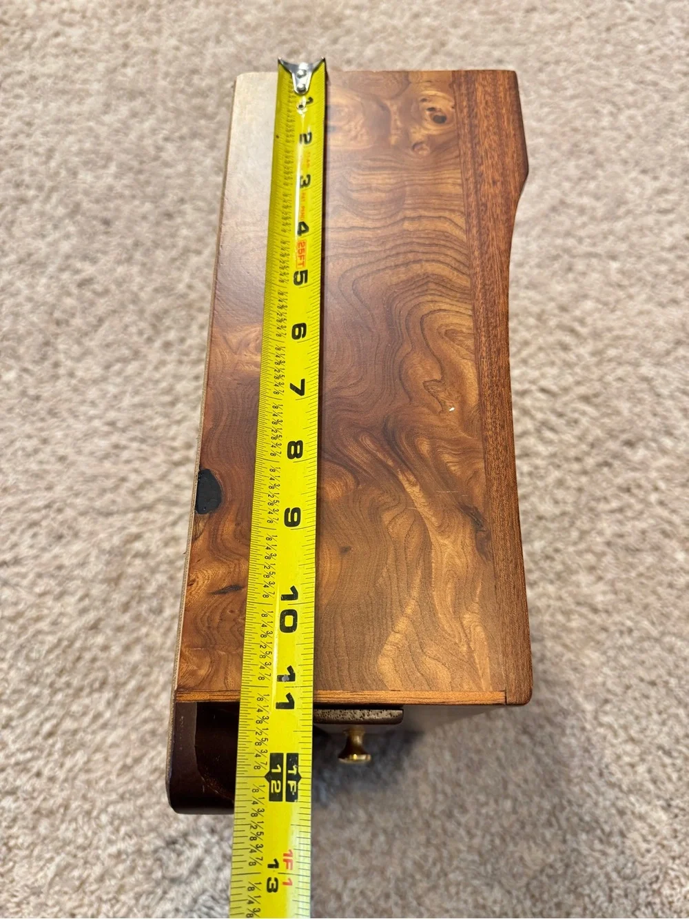 Rare Vintage Men‘s Dresser Jewelry Valet Tray Wood Jewelry Box Organizer
